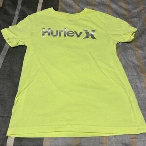 Boy’s Hurley Logo Yellow Casual Cotton Play T-Shirt - Size Medium 10/12